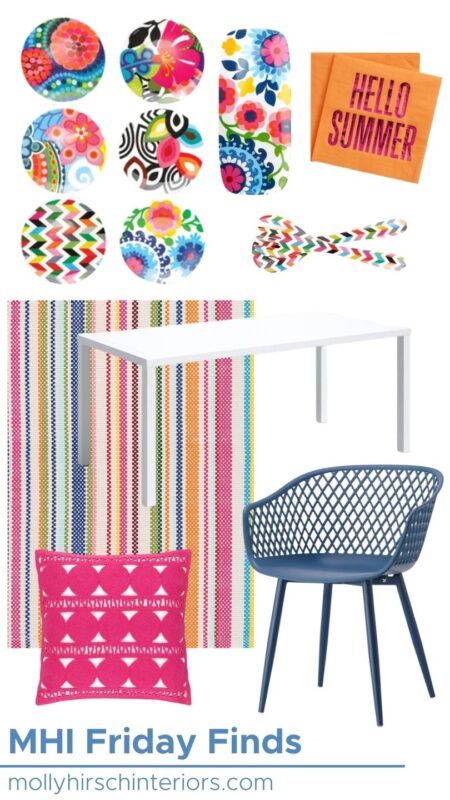 Friday Finds of bright patio furniture